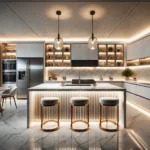 Ecofriendly LED lighting in kitchen